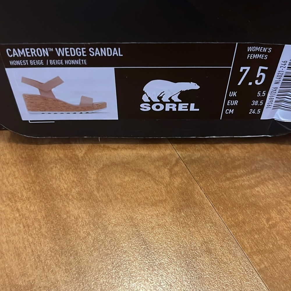 Sorel Cameron Wedge Sandal 7.5/38.5 - Picture 7 of 7